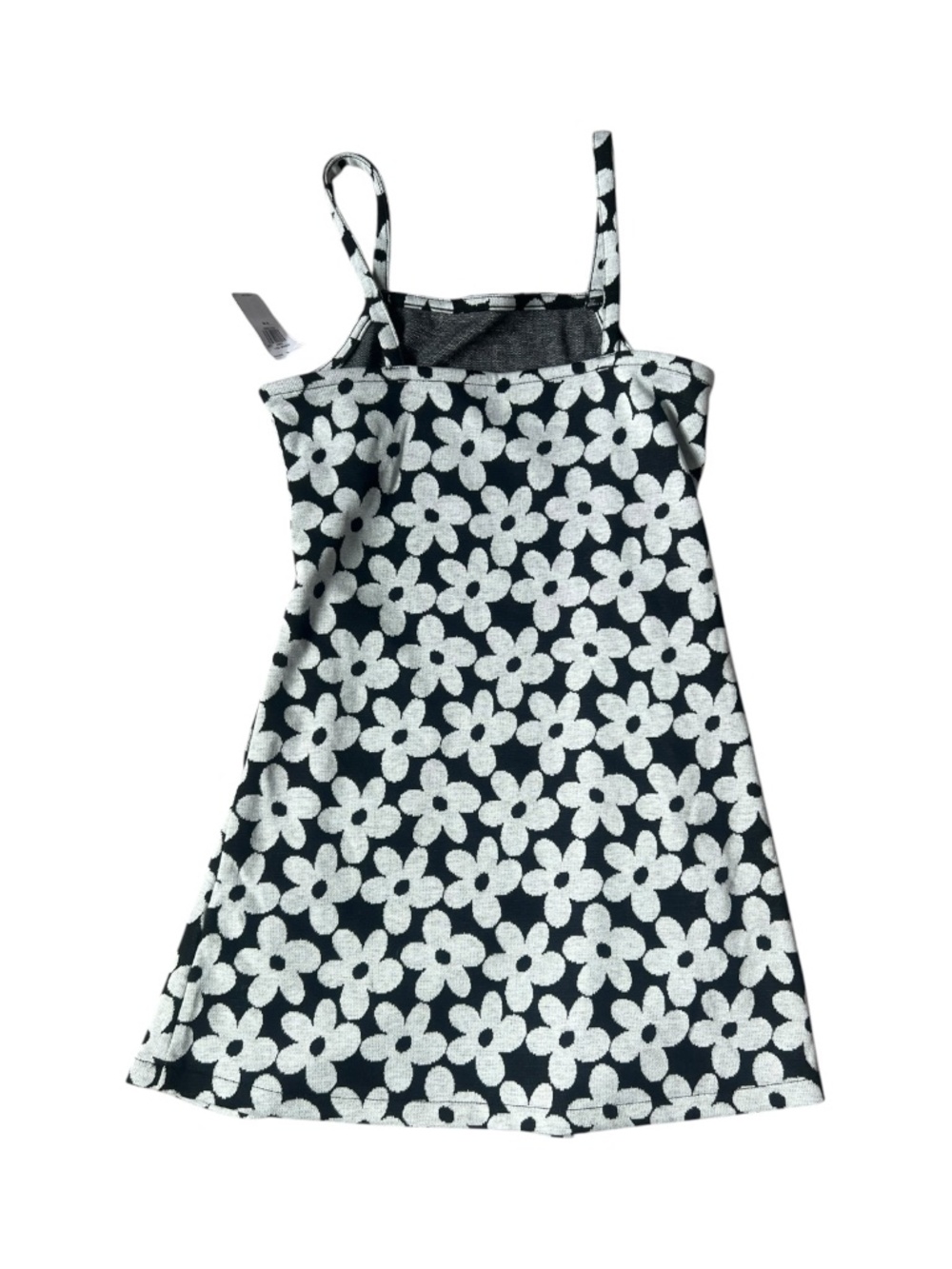 Old Navy Black White Daisy Print Dress Girls Size 8 Medium NWT - Picture 2 of 5